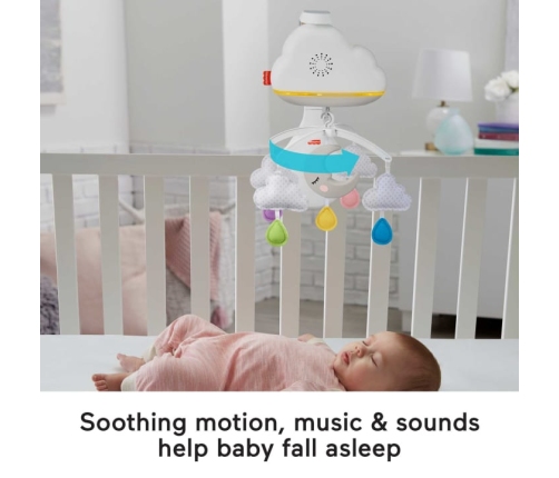 Fisher Price Музыкальная карусель на кроватку Calming Clouds GRP99