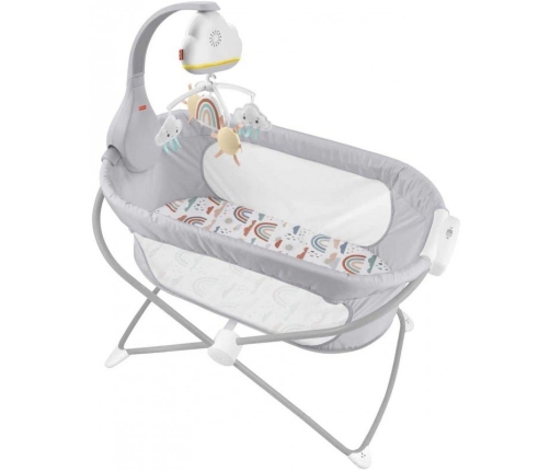 Fisher Price Музыкальная карусель на кроватку Rainbow Bassinet HBP40