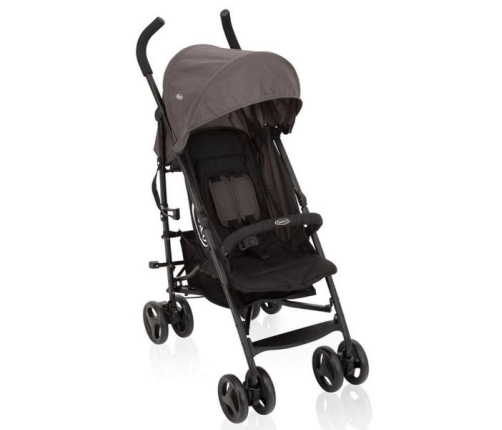 Graco Travelite Black Grey Sporta Ratiņi