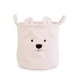 Grozs mantu uzglabāšanai 40x40x40 Childhome Teddy Off white