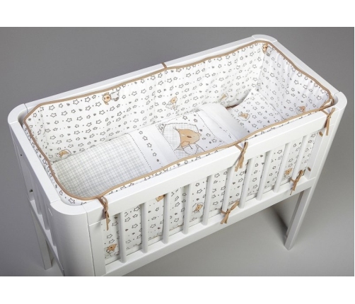 Zīdaiņu gultas veļa virspalags+spilvendrāna TROLL Bear Bedding set for crib 2