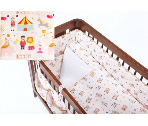 Gultas veļa virspalags+spilvendrāna TROLL Circus Bedding set for cot 2