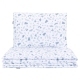 Детское постельное белье из 2 частей MamoTato White/blue 100x135