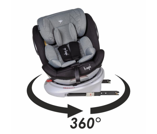 Hapi Ozy 360 Grey Bērnu Autokrēsls 0-36 kg