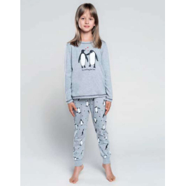 Italian Fashion Darla Grey Bērnu kokvilnas pidžama