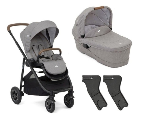 Joie Versatrax Grey Flannel Bērnu Ratiņi 2in1