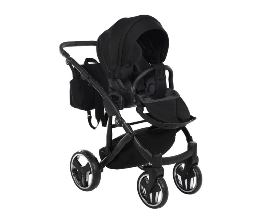 Junama Basic 01 Black Bērnu Ratiņi 3in1