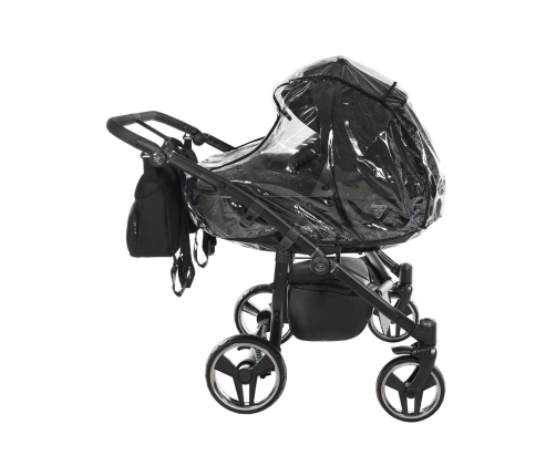 Junama Basic Duo 01 Black Dvīņu Ratiņi 2in1