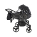 Junama Basic Duo 01 Black Dvīņu Ratiņi 2in1