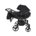 Junama Basic Duo 01 Black Dvīņu Ratiņi 2in1