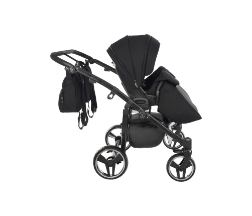 Junama Basic Duo 01 Black Коляска для двойняшек 2in1