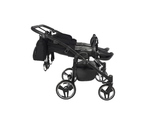 Junama Basic Duo 01 Black Коляска для двойняшек 2in1