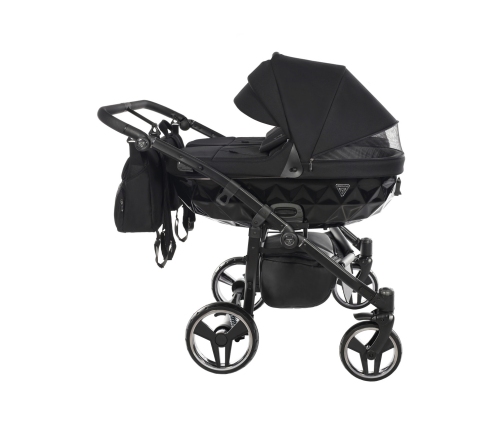 Junama Basic Duo 01 Black Коляска для двойняшек 3in1