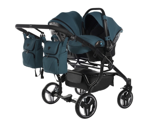 Junama Basic Duo 02 Teal Коляска для двойняшек 2in1