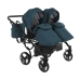 Junama Basic Duo 02 Teal Dvīņu Ratiņi 2in1