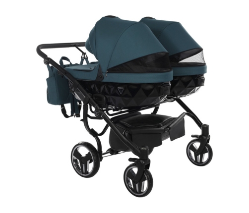 Junama Basic Duo 02 Teal Dvīņu Ratiņi 2in1