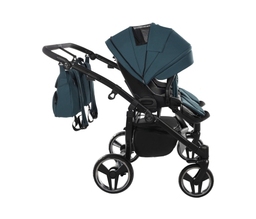 Junama Basic Duo 02 Teal Dvīņu Ratiņi 2in1