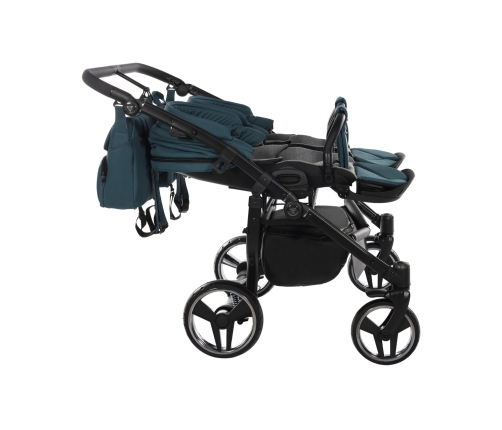 Junama Basic Duo 02 Teal Dvīņu Ratiņi 2in1