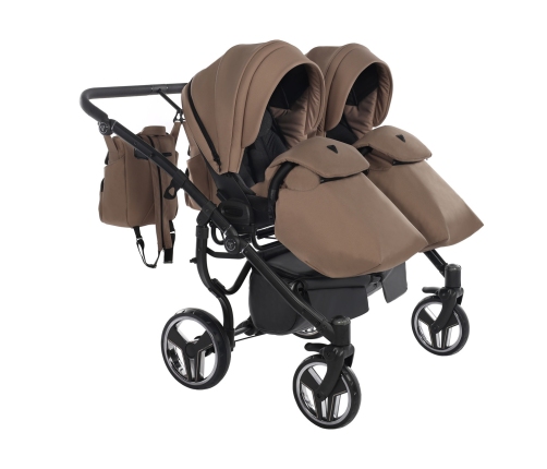 Junama Basic Duo 04 Sand Dvīņu Ratiņi 3in1