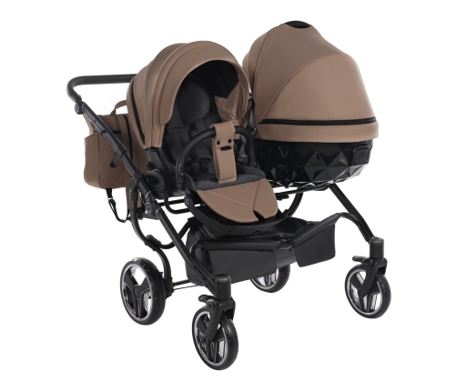 Junama Basic Duo 04 Sand Dvīņu Ratiņi 3in1