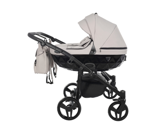 Junama Basic Duo 05 Clay Grey Dvīņu Ratiņi 3in1