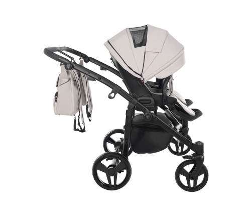 Junama Basic Duo 05 Clay Grey Dvīņu Ratiņi 3in1