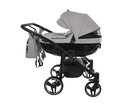 Junama Basic Duo 06 Grey Mist Коляска для двойняшек 2in1