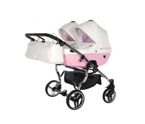 Junama Candy Duo 01 Pink Коляска для двойняшек 2in1