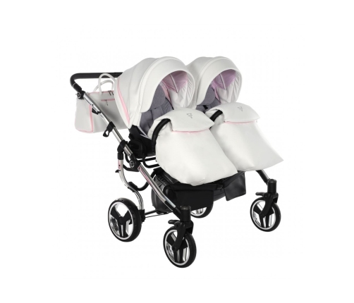 Junama Candy Duo 01 Pink Коляска для двойняшек 2in1