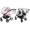 Junama Candy Duo 01 Pink Коляска для двойняшек 2in1