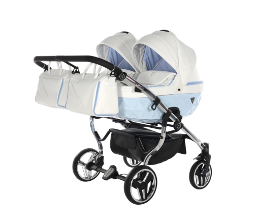 Junama Candy Duo 02 Blue Dvīņu Ratiņi 3in1