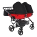 Junama Diamond S-Line Duo 01 Red Dvīņu Ratiņi 2in1