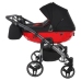 Junama Diamond S-Line Duo 01 Red Dvīņu Ratiņi 2in1