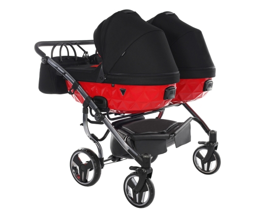 Junama Diamond S-Line Duo 01 Red Коляска для двойняшек 3in1