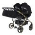 Junama Diamond S-Line Duo 02 Black Gold Dvīņu Ratiņi 2in1