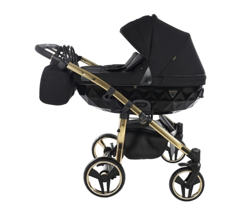 Junama Diamond S-Line Duo 02 Black Gold Dvīņu Ratiņi 2in1