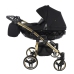 Junama Diamond S-Line Duo 02 Black Gold Dvīņu Ratiņi 2in1