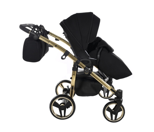 Junama Diamond S-Line Duo 02 Black Gold Dvīņu Ratiņi 2in1