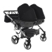 Junama Diamond S-Line Duo 03 Black Grey Коляска для двойняшек 3in1