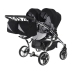 Junama Diamond S-Line Duo 03 Black Grey Коляска для двойняшек 3in1