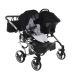 Junama Diamond S-Line Duo 03 Black Grey Коляска для двойняшек 3in1