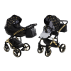 Junama Glow col.5 Black gold Bērnu Ratiņi 2 in 1