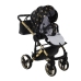 Junama Glow col.5 Black gold Bērnu Ratiņi 3 in 1