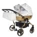 Junama Glow Duo 02 White Gold Dvīņu Ratiņi 2in1