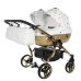 Junama Glow Duo 02 White Gold Dvīņu Ratiņi 3in1