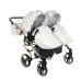 Junama Glow Duo 02 White Gold Dvīņu Ratiņi 3in1