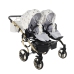 Junama Glow Duo 02 White Gold Dvīņu Ratiņi 3in1