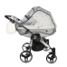 Junama Glow Duo 03 White Silver Коляска для двойняшек 2in1