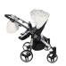 Junama Glow Duo 03 White Silver Коляска для двойняшек 2in1