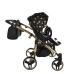 Junama Glow Duo 05 Black Gold Dvīņu Ratiņi 2in1